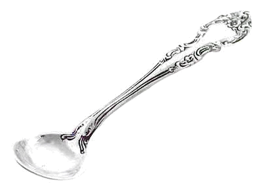 American Pattern Sterling Silver Salt Spoon
