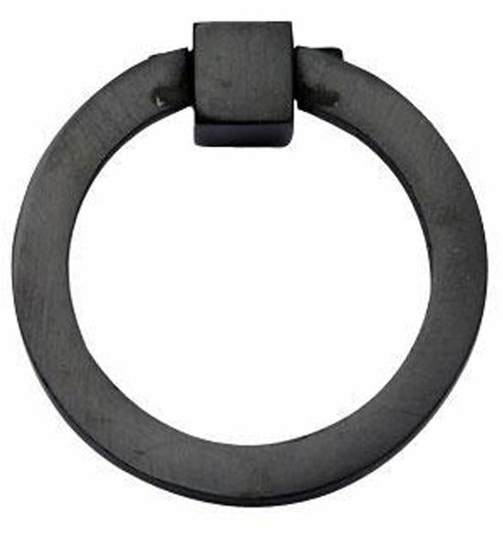 2 Inch Mission Style Solid Brass Drawer Ring Pull Hand Wrought (Oil Rubbed Bronze)