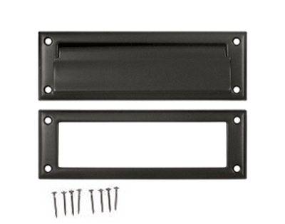 8 7/8 Inch Brass Mail & Letter Flap Slot (Oil Rubbed Bronze Finish)