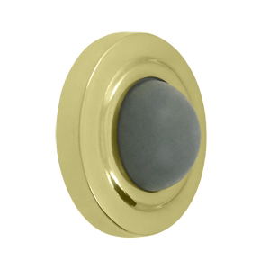 Convex Wall Door Hold / Door Stop (Polished Brass Finish)