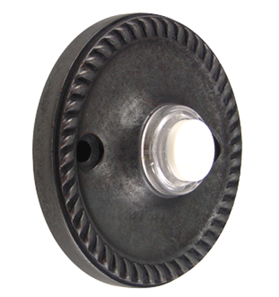 Solid Brass Georgian Roped Doorbell (Oil Rubbed Bronze Finish)