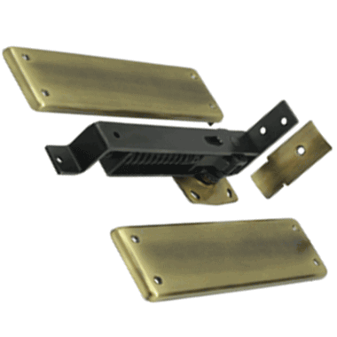 Double Action Solid Brass Spring Hinge (Antique Brass Finish)