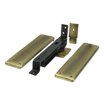 Double Action Solid Brass Spring Hinge (Antique Brass Finish)