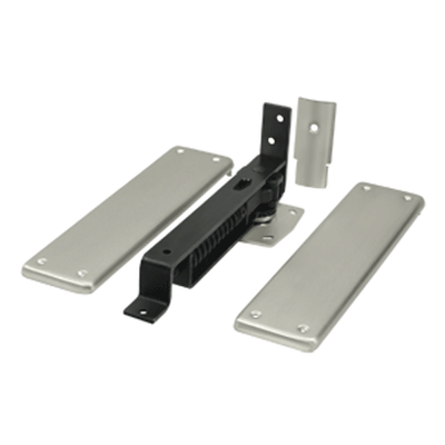 Double Action Solid Brass Spring Hinge (Brushed Nickel Finish)
