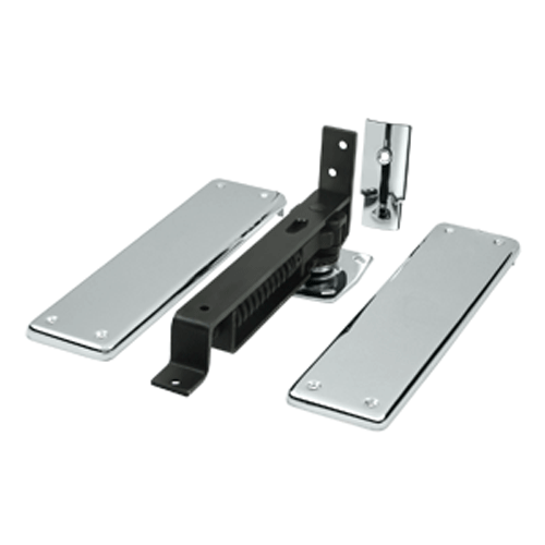 Double Action Solid Brass Spring Hinge (Chrome Finish)
