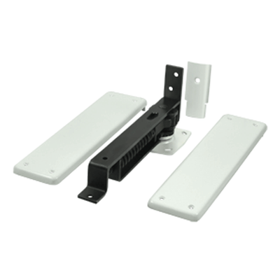 Double Action Solid Brass Spring Hinge (White Finish)