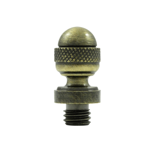 7/8 Inch Solid Brass Acorn Tip Door Finial (Antique Brass Finish) DELTANA