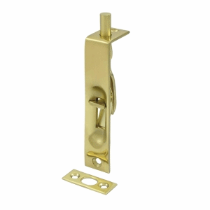 DELTANA Deltana - Solid Brass 4" Heavy Duty Flush Bolt (Polished Brass Finish)