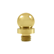9/16 Inch Solid Brass Ball Tip Door Finial (PVD Finish)