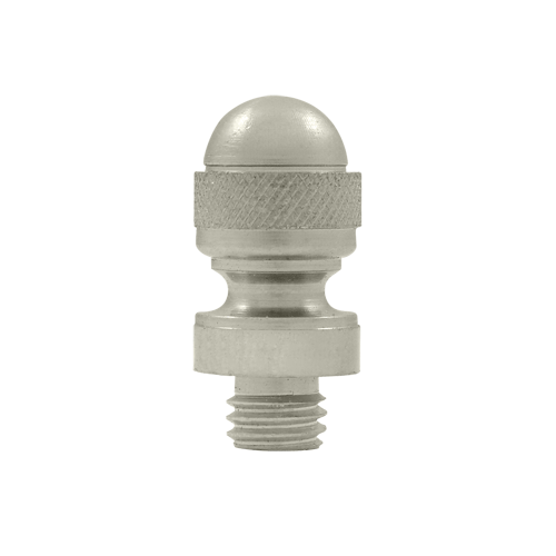 7/8 Inch Solid Brass Acorn Tip Door Finial (Brushed Nickel Finish) DELTANA