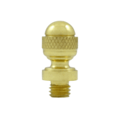 7/8 Inch Solid Brass Acorn Tip Door Finial (Polished Brass Finish)
