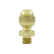7/8 Inch Solid Brass Acorn Tip Door Finial (Unlacquered Brass Finish)