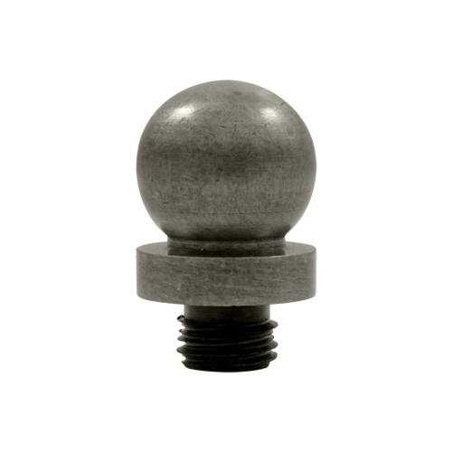 3/4 Inch Solid Brass Ball Tip Door Finial (Antique Nickel Finish) DELTANA