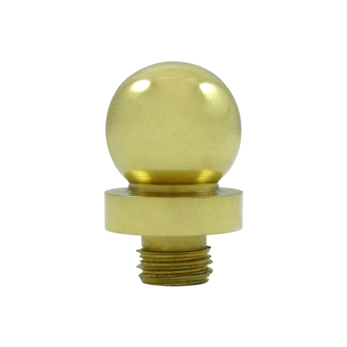 3/4 Inch Solid Brass Ball Tip Door Finial (Polished Brass Finish)