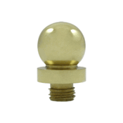 3/4 Inch Solid Brass Ball Tip Door Finial (Unlacquered Brass Finish) DELTANA