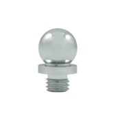 9/16 Inch Solid Brass Ball Tip Door Finial (Chrome Finish)