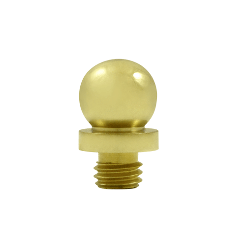 9/16 Inch Solid Brass Ball Tip Door Finial (Polished Brass Finish) DELTANA