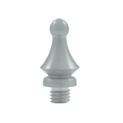 1 1/4 Inch Solid Brass Windsor Tip Door Finial (Brushed Chrome Finish)