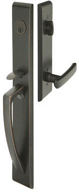 Solid Brass Orion Style Entryway Set (Oil Rubbed Bronze Finish)