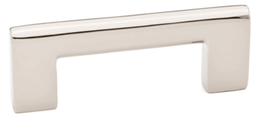 4 5/8 Inch Overall (4 Inch c-c) Brass Trail Pull (Polished Nickel Finish)