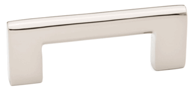 4 1/4 Inch Overall (3 1/2 Inch c-c) Brass Trail Pull (Polished Nickel Finish)