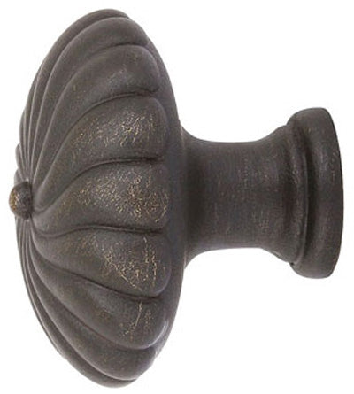 1 3/4 Inch Tuscany Bronze Twist Round Knob (Medium Bronze)
