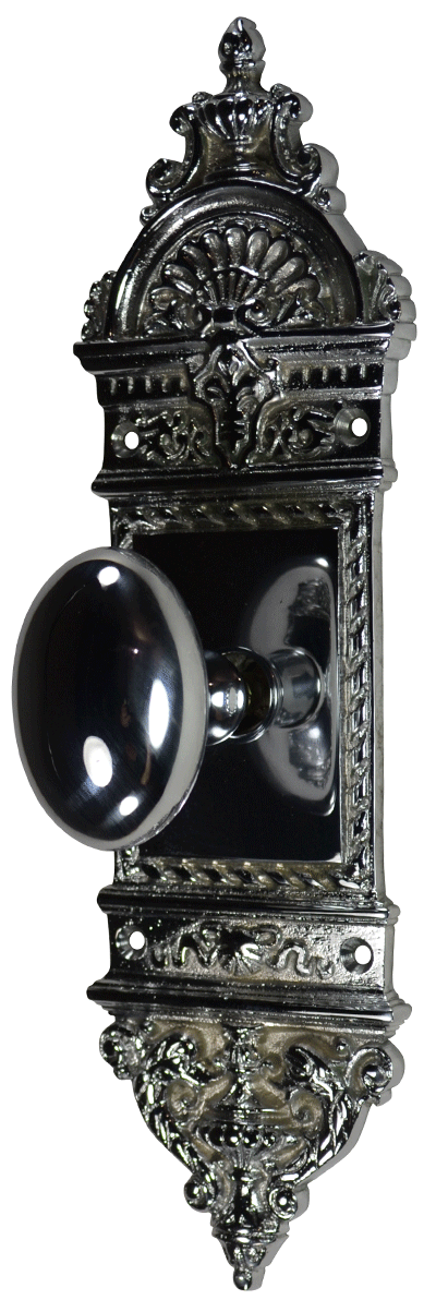 European Door Set With Brass Egg Style Knob