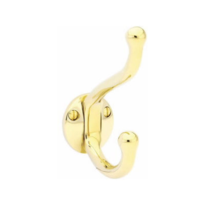 Traditional Brass Robe Hook (Several Finishes Available)
