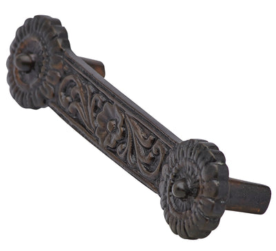 4 1/4 Inch Overall (3 3/8 Inch c-c) Solid Brass Unique Circle Pull Handle (Oil Rubbed Bronze Finish)