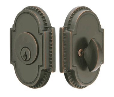 Knoxville Style Oval Single Cylinder Deadbolt (Several Finishes Available)