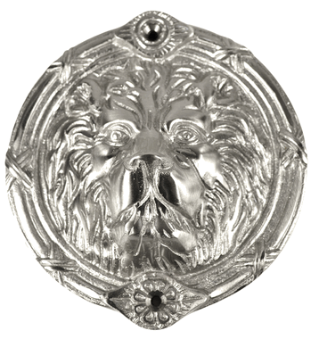 Lion's Head Medallion (Brushed Nickel)