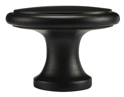 1 1/2 Inch Brass Flat Top Cabinet Knob (Oil Rubbed Bronze Finish)