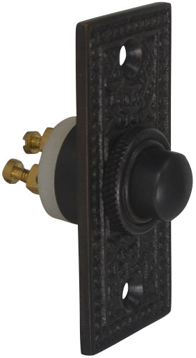 Solid Brass Rice Pattern Door Bell (Oil Rubbed Bronze Finish)