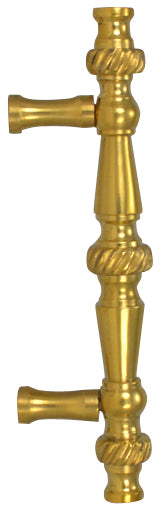 5 Inch Overall (3 Inch c-c) Solid Brass Georgian Roped Style Pull (Polished Brass Finish)