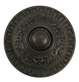 2 7/8 Inch Diameter Eastlake Doorbell (Oil Rubbed Bronze Finish)