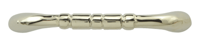 3 1/2 Inch Overall (3 Inch c-c) Solid Brass Traditional Pull (Polished Chrome Finish)