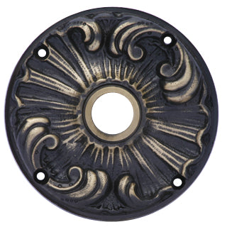 Romanesque Solid Brass Rosette Plate (Antique Brass Finish)