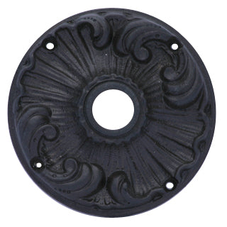 Copper Mountain Hardware Romanesque Solid Brass Rosette Plate (Oil Rubbed Bronze Finish)