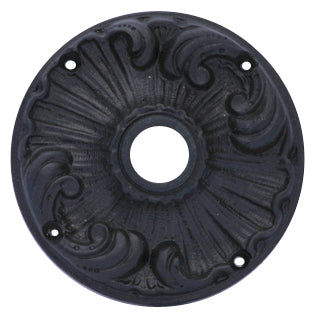 Romanesque Solid Brass Rosette Plate (Oil Rubbed Bronze Finish)