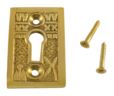 Solid Brass Tiny Key Hole Cover (Polished Brass Finish)