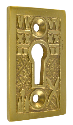 Solid Brass Tiny Key Hole Cover (Polished Brass Finish)