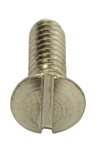 Single 1/2 Inch Solid Brass Wall Switch Plate Screw (Polished Chrome Finish)