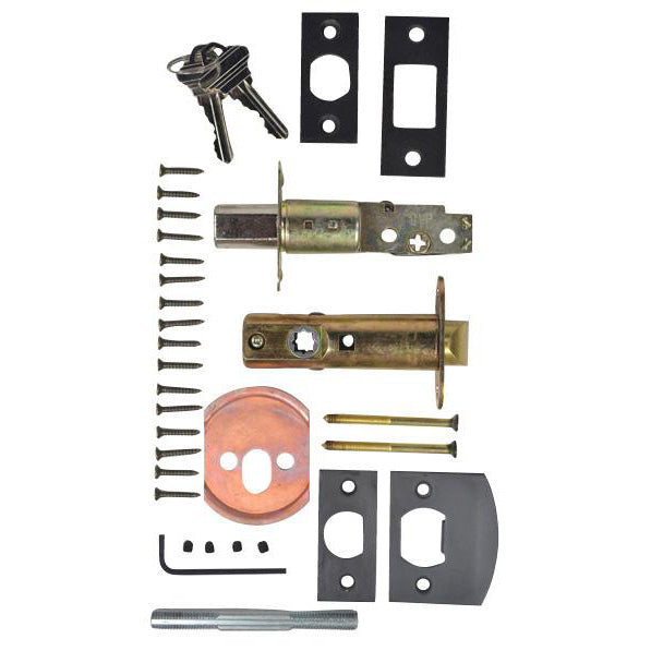 Quaker Style Deadbolt Entryway Set (Oil Rubbed Bronze) COPPER MOUNTAIN HARDWARE
