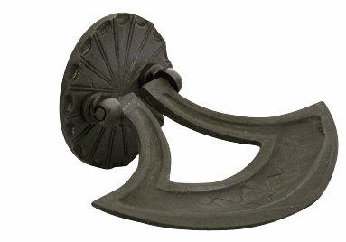 4 Inch Solid Brass Curved Drop Pull (Oil Rubbed Bronze)