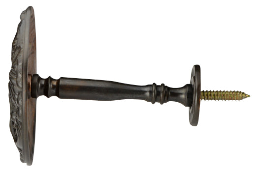 Solid Brass Baroque Curtain Tie Back (Oil Rubbed Bronze Finish)