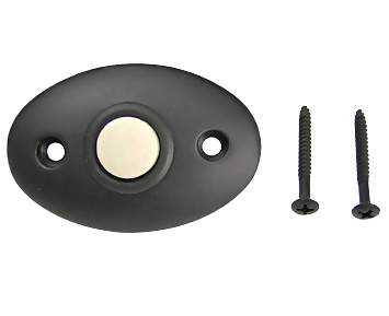 2 3/8 Inch Solid Brass Door Bell Button (Oil Rubbed Bronze Finish)
