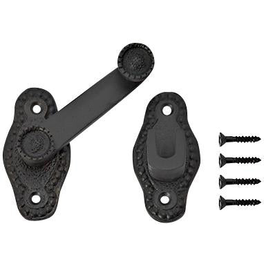 3 Inch Solid Brass Victorian Style Cabinet Latch (Black Bronze Finish) COPPER MOUNTAIN HARDWARE