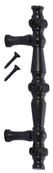5 Inch Overall (3 Inch c-c) Solid Brass Georgian Roped Style Pull (Oil Rubbed Bronze Finish)