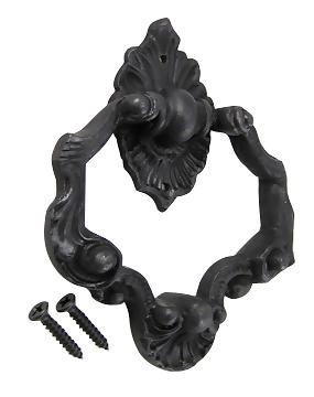 4 Inch Ornate Shell Pattern Ring Pull (Oil Rubbed Bronze Finish)