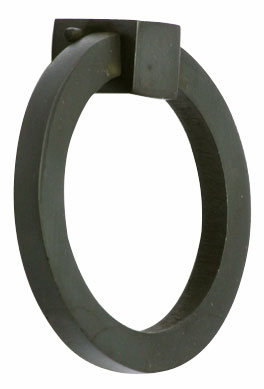 3 Inch Mission Style Solid Brass Drawer Ring Pull (Oil Rubbed Bronze)